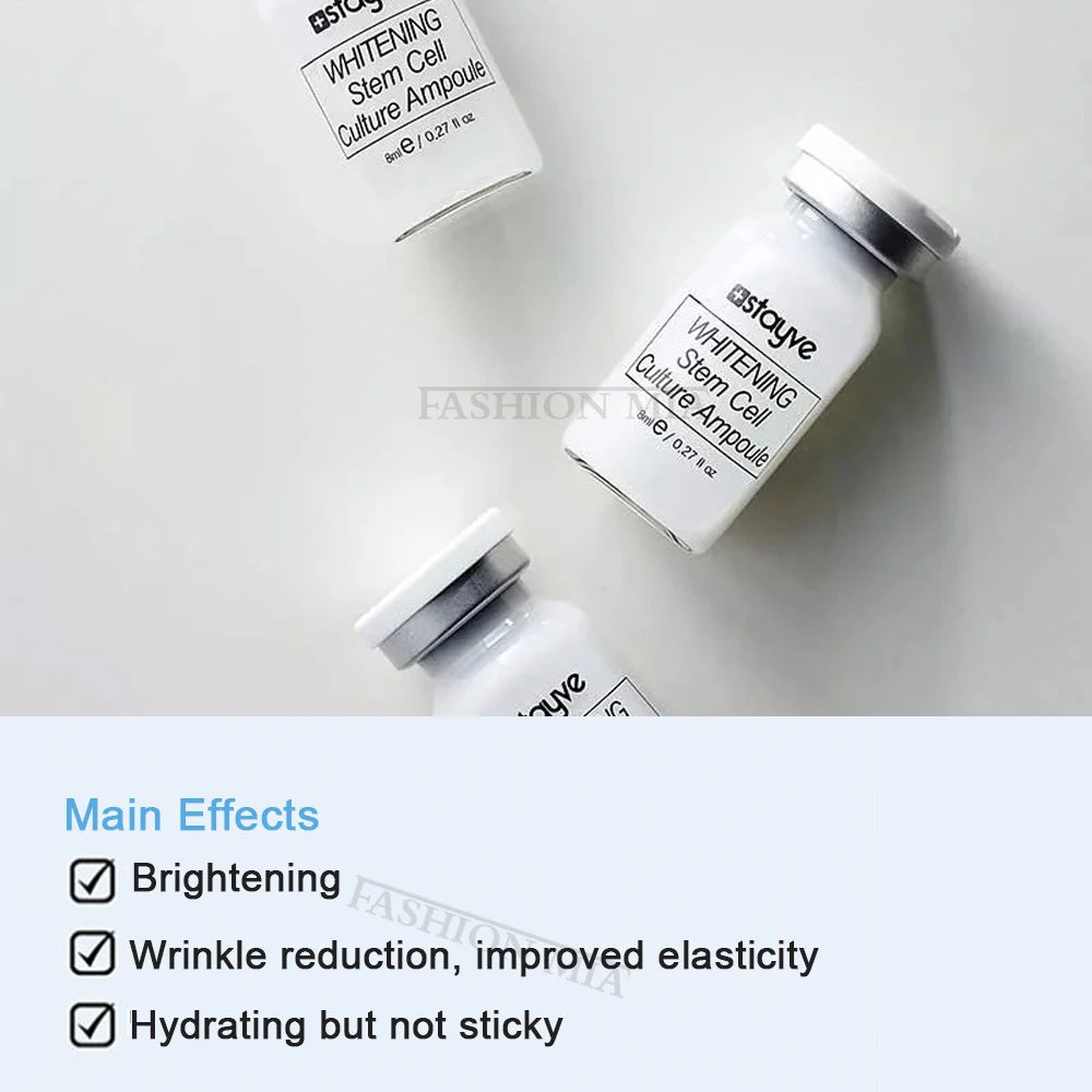 Stayve 8ml Whitening Hyaluronic Acid Facial Glow Serum Ampoule Kit BB Cream Niacinamide Brightening Rejuvenation Face Care