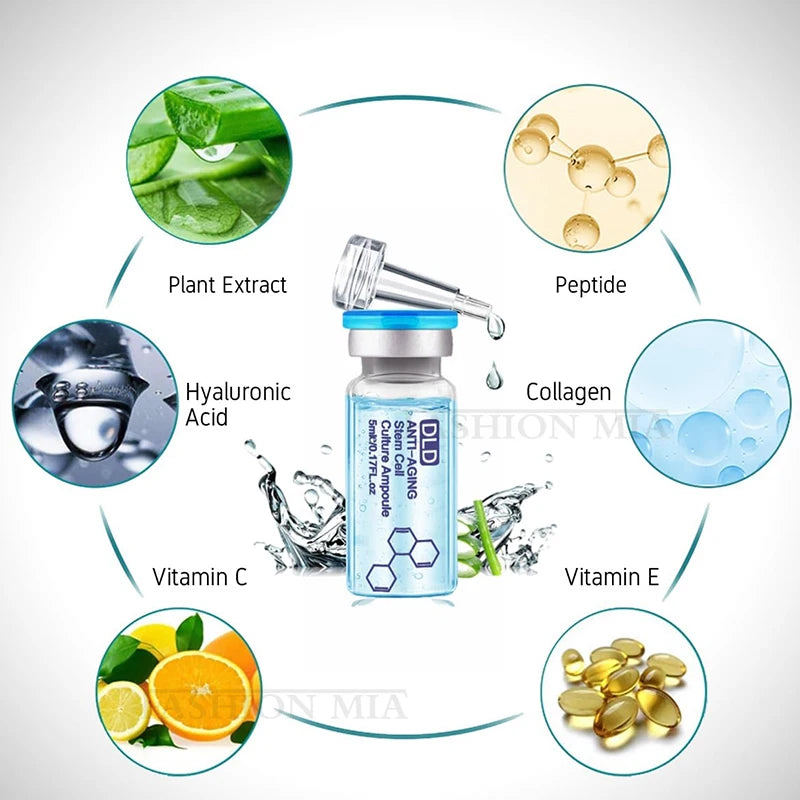 10pcs Hyaluronic Acid Ampoule Serum Kit Niacinamide Salmon DNA Moisturizes Rejuvenating Shrinks pores SPA Beauty Skin Care