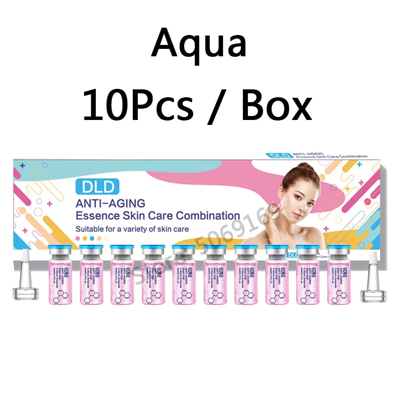 10pcs Hyaluronic Acid Ampoule Serum Kit Niacinamide Salmon DNA Moisturizes Rejuvenating Shrinks pores SPA Beauty Skin Care