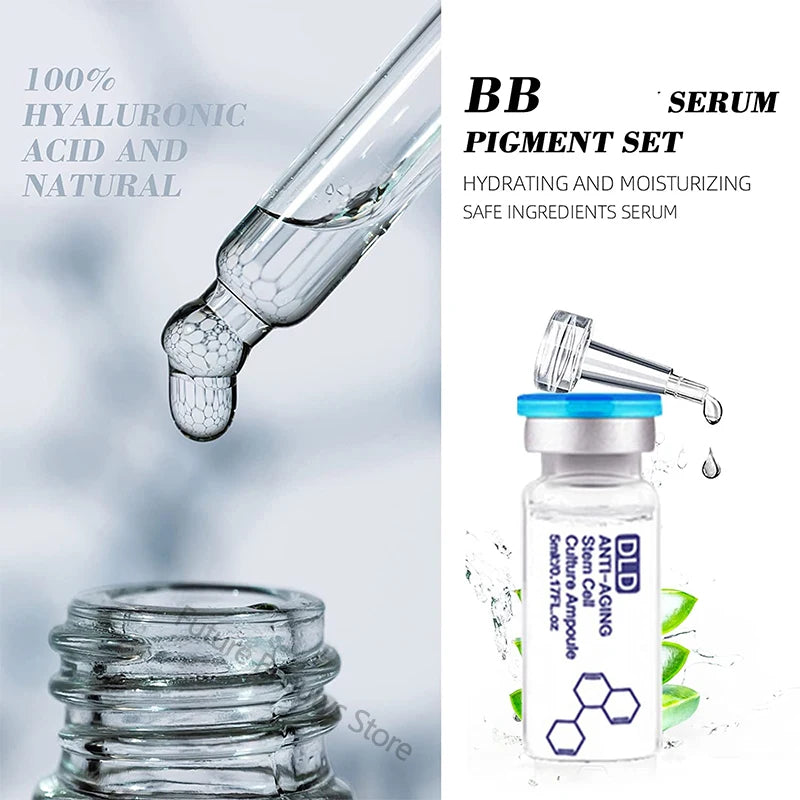10pcs Hyaluronic Acid Ampoule Serum Kit Niacinamide Salmon DNA Moisturizes Rejuvenating Shrinks pores SPA Beauty Skin Care