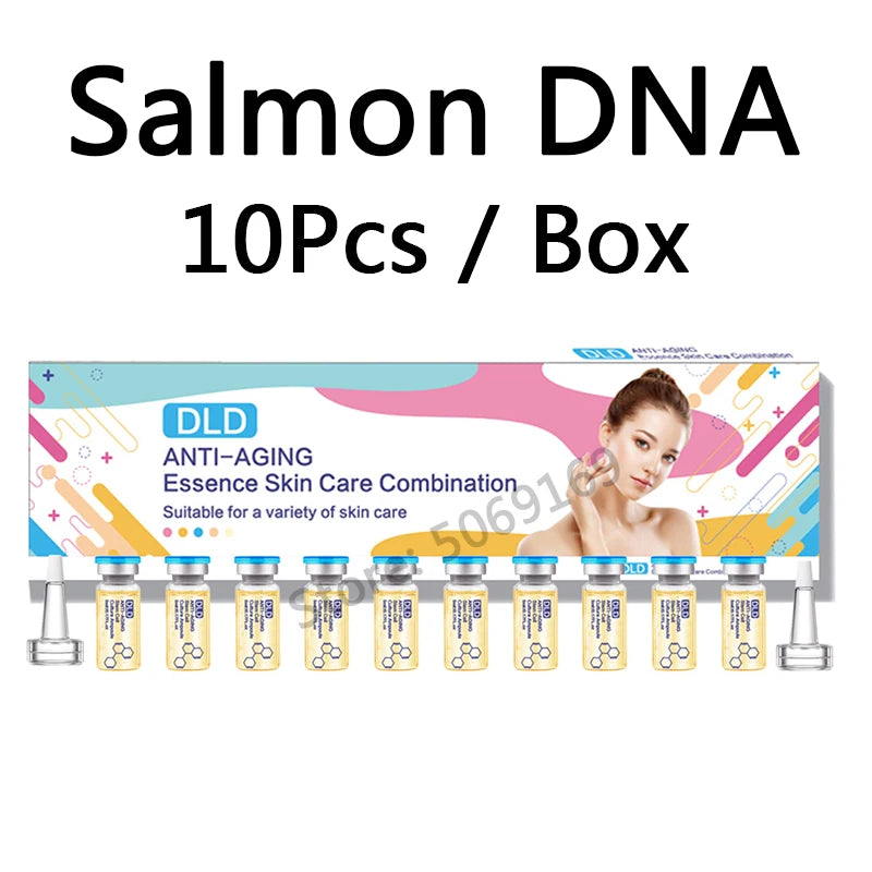 10pcs Hyaluronic Acid Ampoule Serum Kit Niacinamide Salmon DNA Moisturizes Rejuvenating Shrinks pores SPA Beauty Skin Care