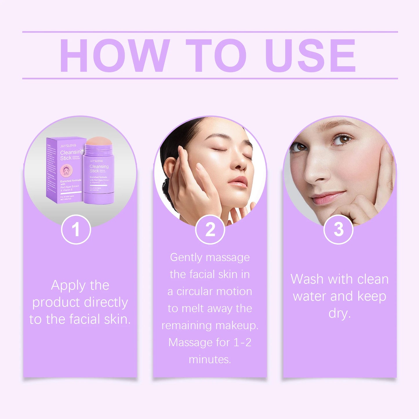 Face Clay Stick Makeup Remover Hydrating Exfoliating Deep Pore Purifying Oil Control Blackhead Cleansing Solid Facial Mask Stick