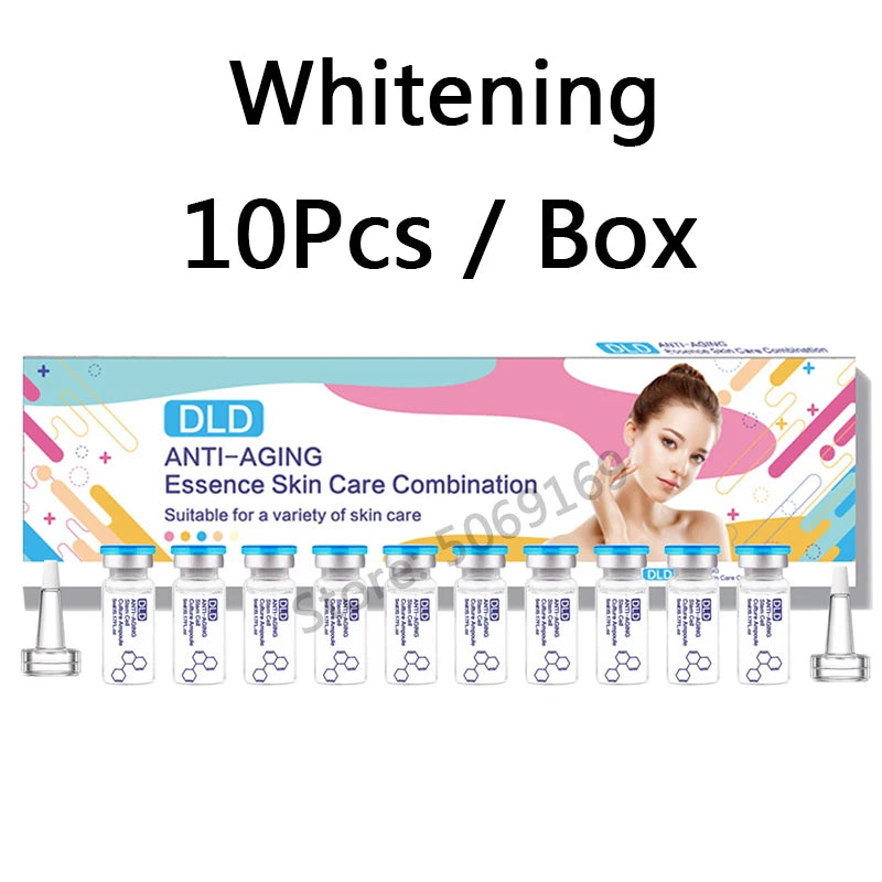 10pcs Hyaluronic Acid Ampoule Serum Kit Niacinamide Salmon DNA Moisturizes Rejuvenating Shrinks pores SPA Beauty Skin Care