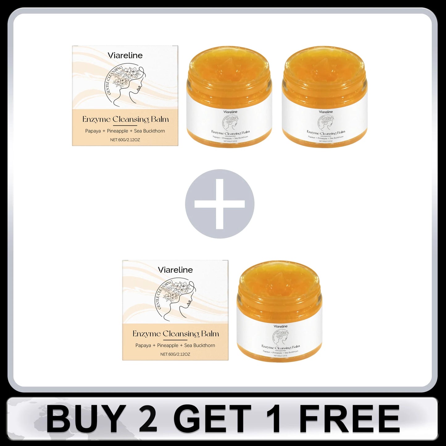 Enzyme Cleansing Balm for Makeup Remover Deep Cleansing Face Pore Refreshing Non-tightening Smoothing Skin Makeup Remover Balm