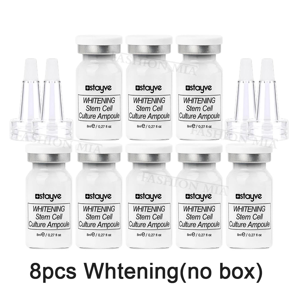 Stayve 8ml Whitening Hyaluronic Acid Facial Glow Serum Ampoule Kit BB Cream Niacinamide Brightening Rejuvenation Face Care