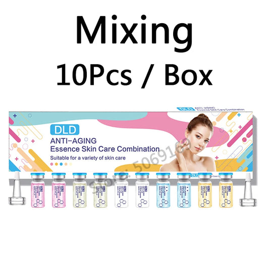 10pcs Hyaluronic Acid Ampoule Serum Kit Niacinamide Salmon DNA Moisturizes Rejuvenating Shrinks pores SPA Beauty Skin Care