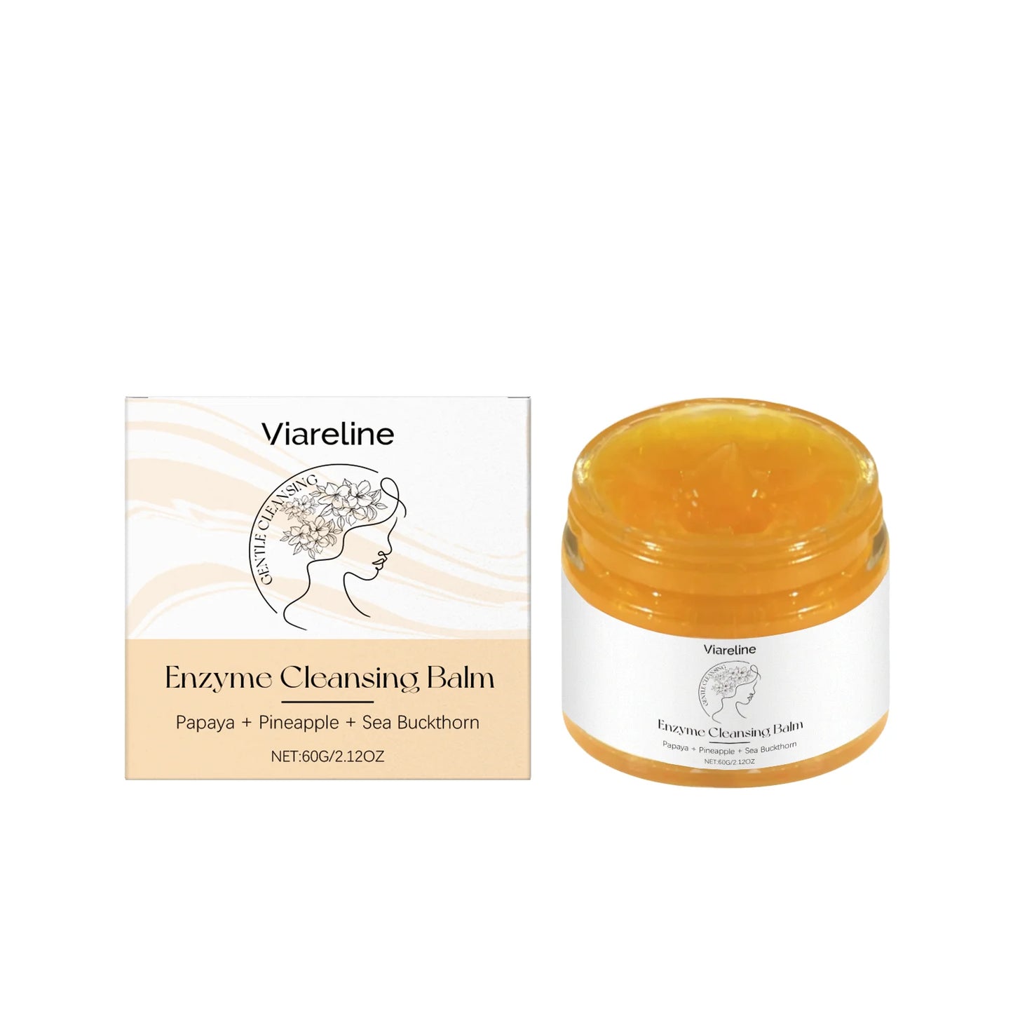 Enzyme Cleansing Balm for Makeup Remover Deep Cleansing Face Pore Refreshing Non-tightening Smoothing Skin Makeup Remover Balm