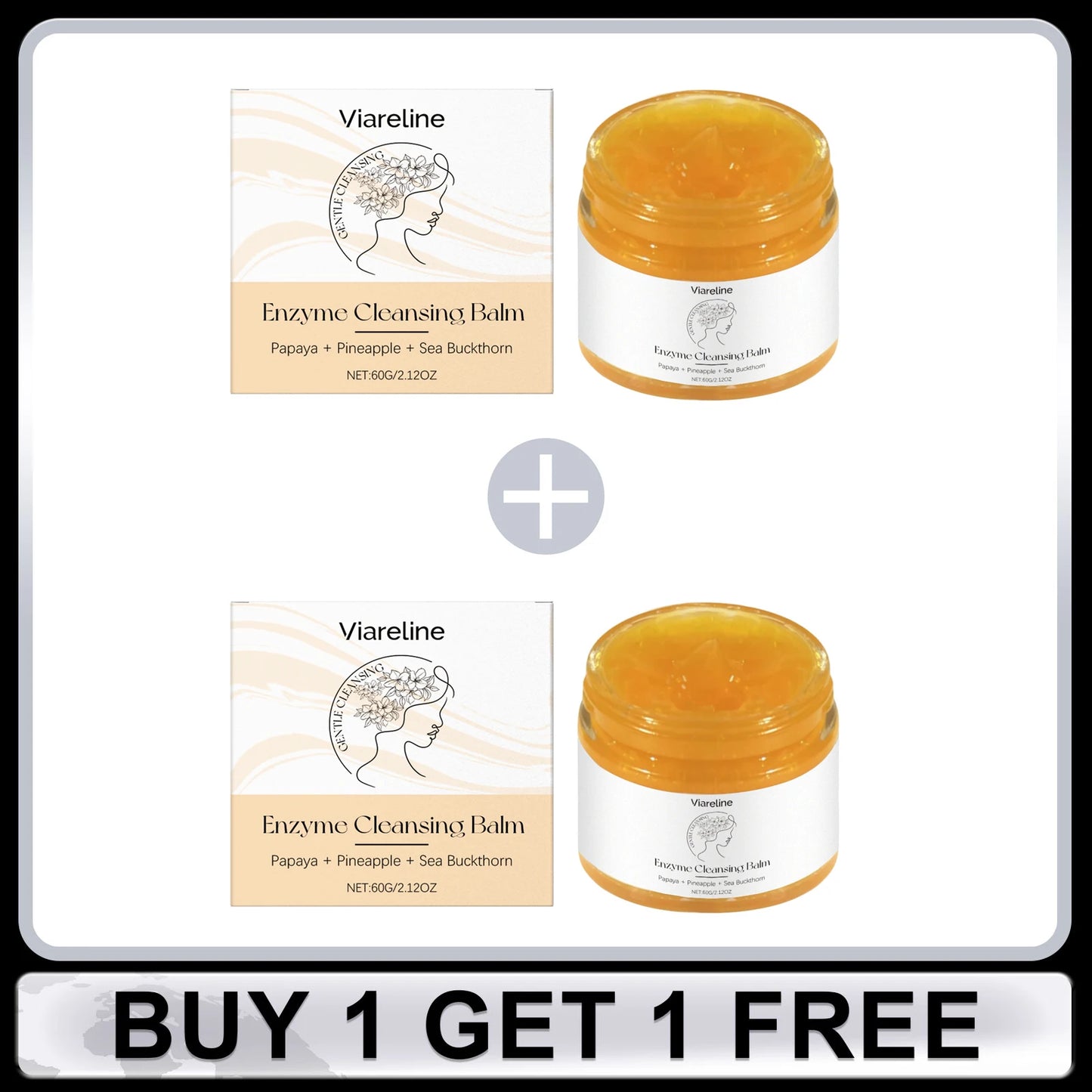 Enzyme Cleansing Balm for Makeup Remover Deep Cleansing Face Pore Refreshing Non-tightening Smoothing Skin Makeup Remover Balm