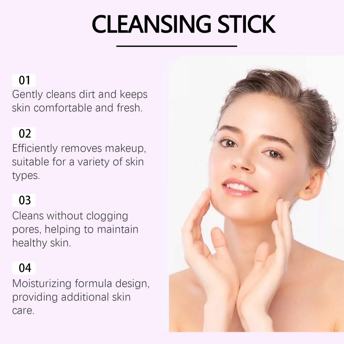 Face Clay Stick Makeup Remover Hydrating Exfoliating Deep Pore Purifying Oil Control Blackhead Cleansing Solid Facial Mask Stick